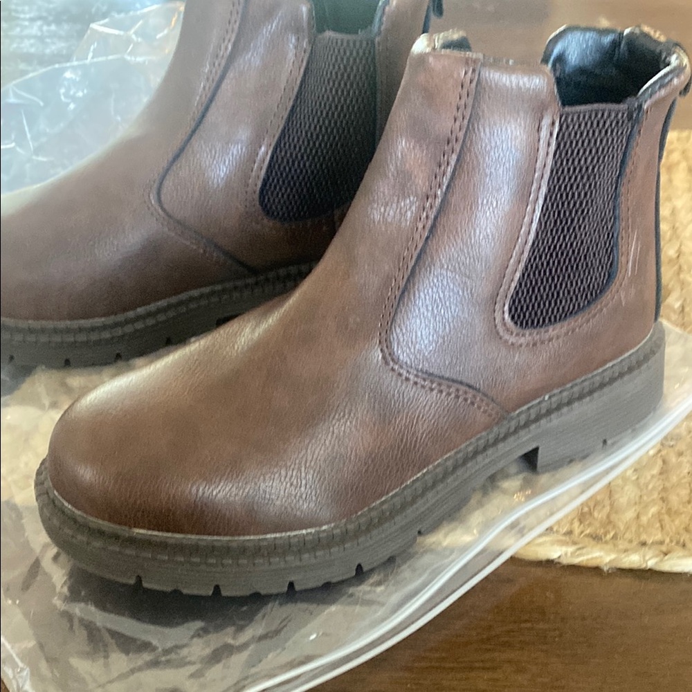 Men's Brown Chelsea Boots Steel Toe